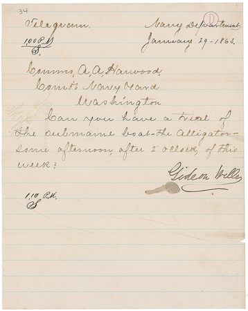 Lot #412 Gideon Welles - Image 1