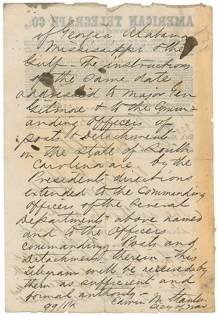 Lot #365 Edwin M. Stanton - Image 2