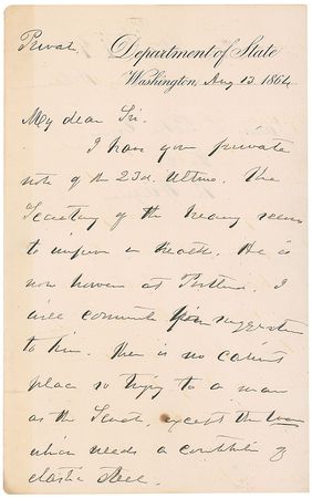 Lot #346 William H. Seward - Image 1