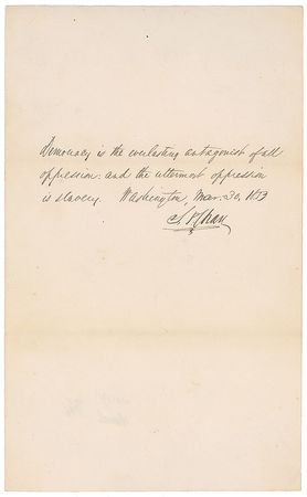 Lot #222 Salmon P. Chase - Image 1