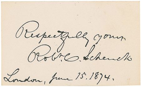 Lot #343 Robert Cumming Schenck - Image 2