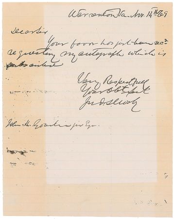 Lot #38 John S. Mosby