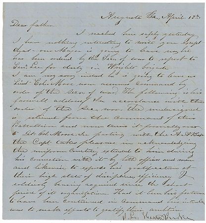 Lot #70 Confederate Soldier’s Letter