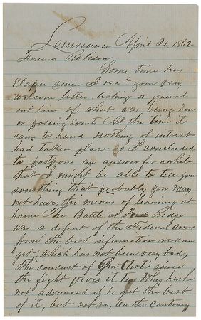 Lot #396 Union Soldier’s Letter - Image 1