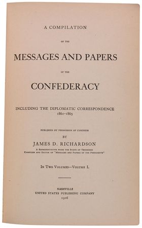 Lot #103 Messages and Papers of the Confederacy - Image 1