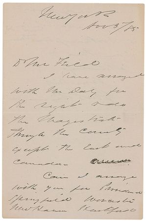 Lot #458 Lincoln Assassination: John T. Raymond - Image 1
