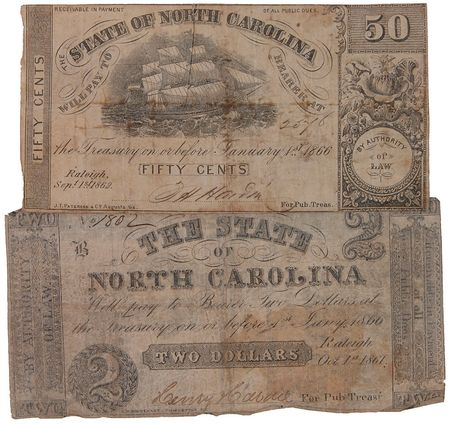 Lot #59 Confederate Currency