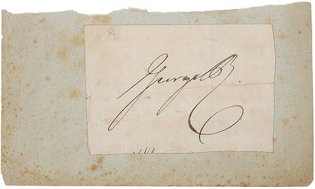 Lot #1538 King George IV Signature - Image 1
