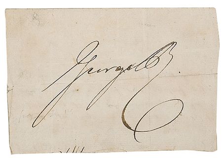 Lot #1538 King George IV Signature - Image 2