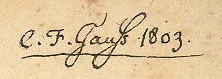 Lot #153 Carl Friedrich Gauss: From Gauss?s library - Image 1