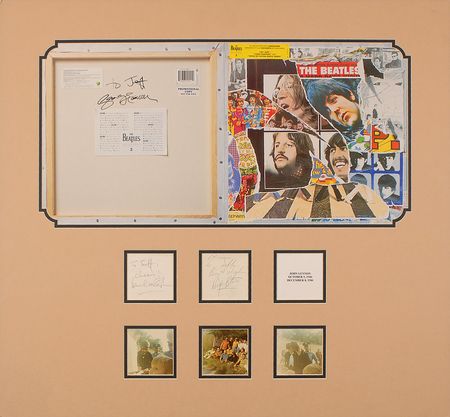 Lot #690 Beatles: Beatles signatures obtained by D. J. Fontana - Image 1
