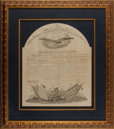 Lot #19 James K. Polk Signed Document