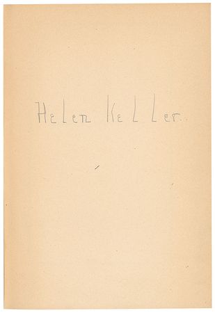 Lot #165 Helen Keller Book - Image 1