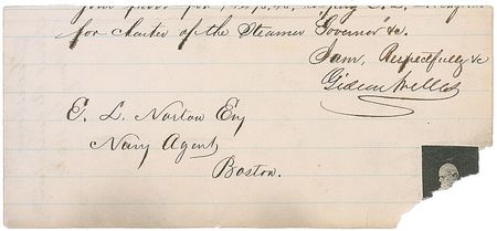 Lot #460 Gideon Welles - Image 1