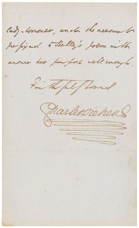 Lot #481 Charles Dickens: In an incredible letter, Dickens seeks information about Shelley’s greatest tragedy - Image 2