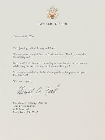 Lot #92 Gerald Ford and Jimmy Carter Letters - Image 2