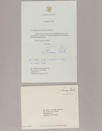 Lot #92 Gerald Ford and Jimmy Carter Letters - Image 3