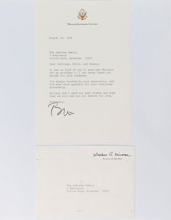 Lot #107 Bill Clinton: ?Thank you very much for the Dom Perignon!? - Image 3