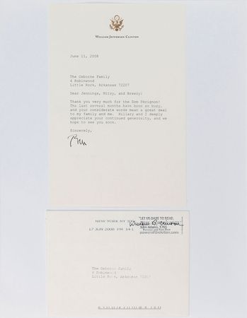 Lot #107 Bill Clinton: ?Thank you very much for the Dom Perignon!? - Image 4