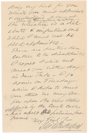 Lot #343 Daniel Butterfield Handwritten Letter Signed - Image 4