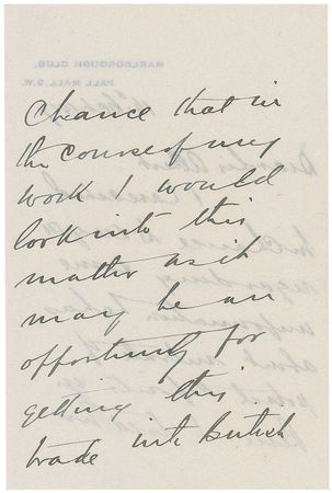 Lot #216 Ernest Shackleton: Immediately prior to a 1917 diplomatic trip to South America, the Arctic explorer uses his influence to secure Peruvian natural resources for Britain - Image 2