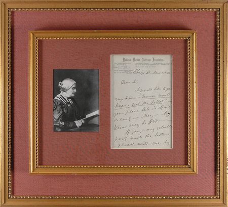 Lot #116 Susan B. Anthony: ?I would like to give my lecture??Woman wants bread; not the ballot??My terms may be $50? - Image 1