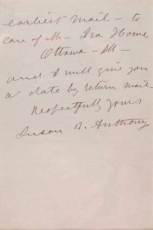 Lot #116 Susan B. Anthony: ?I would like to give my lecture??Woman wants bread; not the ballot??My terms may be $50? - Image 3