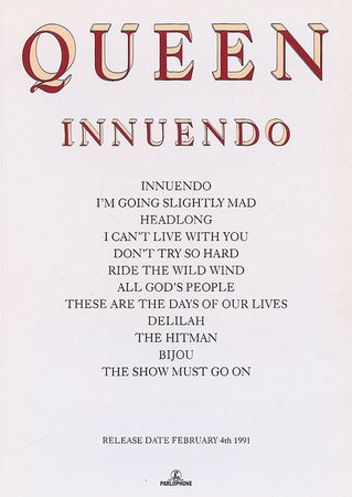 Lot #927 Queen: Freddie Mercury Promo Card - Image 2