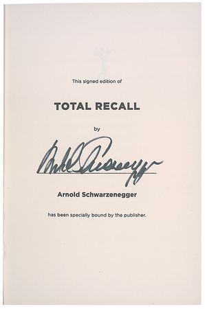 Lot #318 Arnold Schwarzenegger Book - Image 1