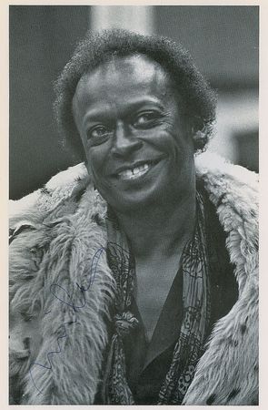 Lot #711 Miles Davis Signed Photograph - Image 1