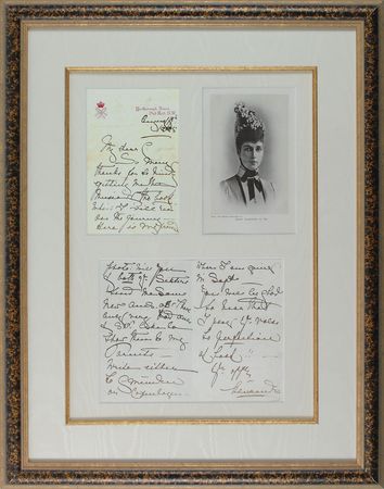 Lot #205 Queen Alexandra Handwritten Letter Signed - Image 1