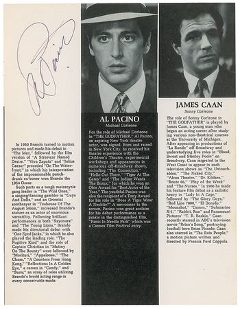 Lot #1265 Al Pacino Program - Image 1