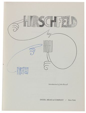 Lot #560 Al Hirschfeld: An amazing and eclectic collection of 90 of Hirschfeld?s subjects over the years, including Warhol, Pacino, and Miller - Image 1