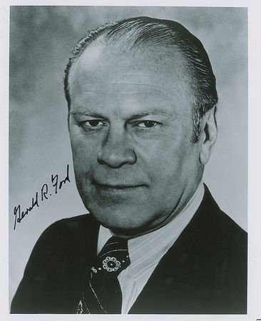 Lot #94 Gerald Ford Book and Signed Photograph - Image 1