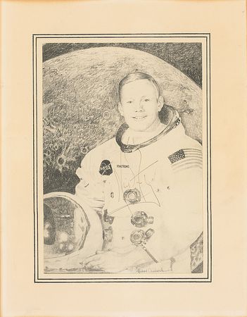 Lot #399 Neil Armstrong Signed Photograph - Image 2