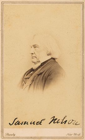 Lot #325 Supreme Court: Samuel Nelson: ?Enclosed you will find the autographs of Judges Taney & Chase. I think I can get President Lincoln?s? - Image 2