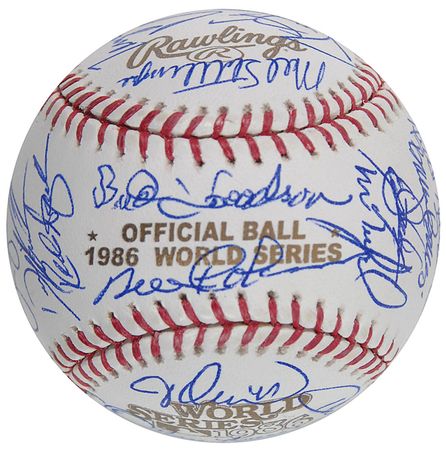 Lot #1479 1986 NY Mets Baseball - Image 5
