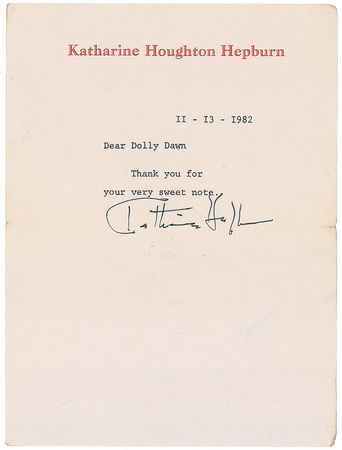 Lot #1709 Katharine Hepburn - Image 1