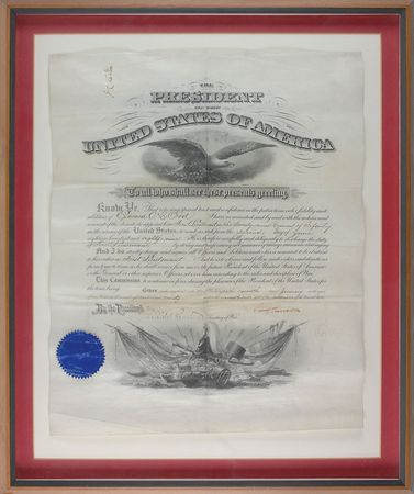 Lot #35 Benjamin Harrison Signed Document