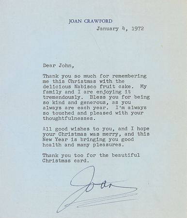 Lot #1133 Joan Crawford - Image 1