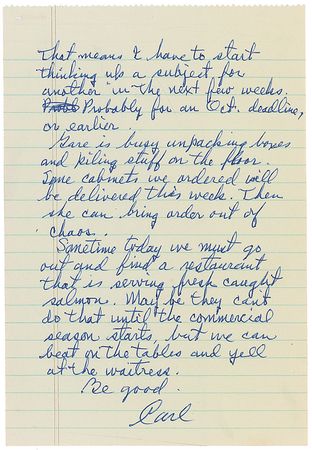 Lot #613 Carl Barks Handwritten Letter Signed - Image 2