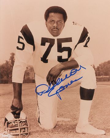 Lot #1470 Los Angeles Rams: Jones and Lundy Signed Photographs - Image 1