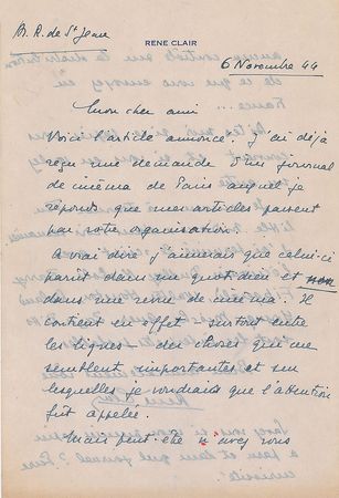 Lot #1119 Rene Clair - Image 1