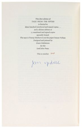Lot #596 John Updike - Image 1