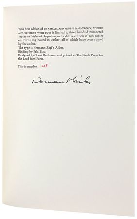 Lot #579 Norman Mailer - Image 1