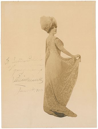 Lot #1374 Lillian Russell Signed Photograph and Signature - Image 2