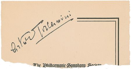 Lot #683 Arturo Toscanini and Vladimir Horowitz Signatures - Image 2