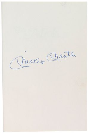 Lot #1476 Mickey Mantle Book - Image 1