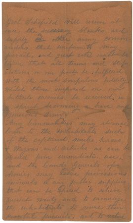 Lot #357 William T. Sherman: Official copy of Sherman’s Order #65 announcing “a further suspension of hostilities and a final agreement with Gen. Johnston which terminates the war” - Image 2