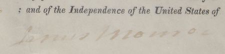 Lot #10 James Monroe Signed Document - Image 2